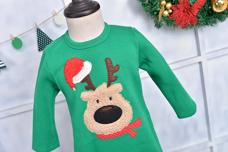 Рождественский свитер рубашка семейная одежда северный олень, новогодняя елка олень год подходящая друг к другу одежда Отец для мамы, сына, дочери мама меня зимней одежды для детей