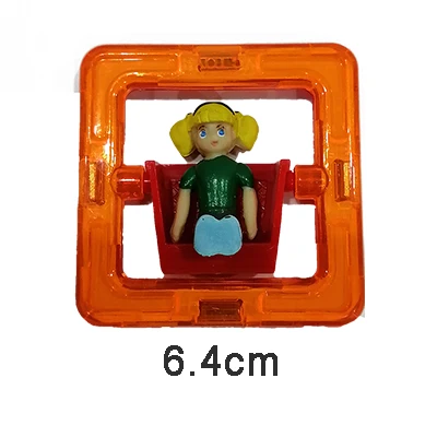 1pcs Magnetic DIY building blocks parts construction toys for toddlers Designer magnetic toys Magnet model building toys girl