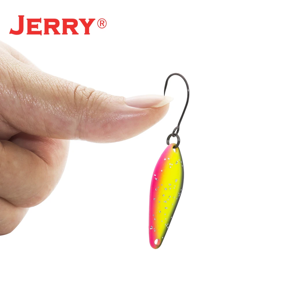 Jerry YANN 3.1g Metal Spoon Trout Fishing Lures Kit Single Hook Micro  Wobbler Bait Artificial Casting For Bass Perch