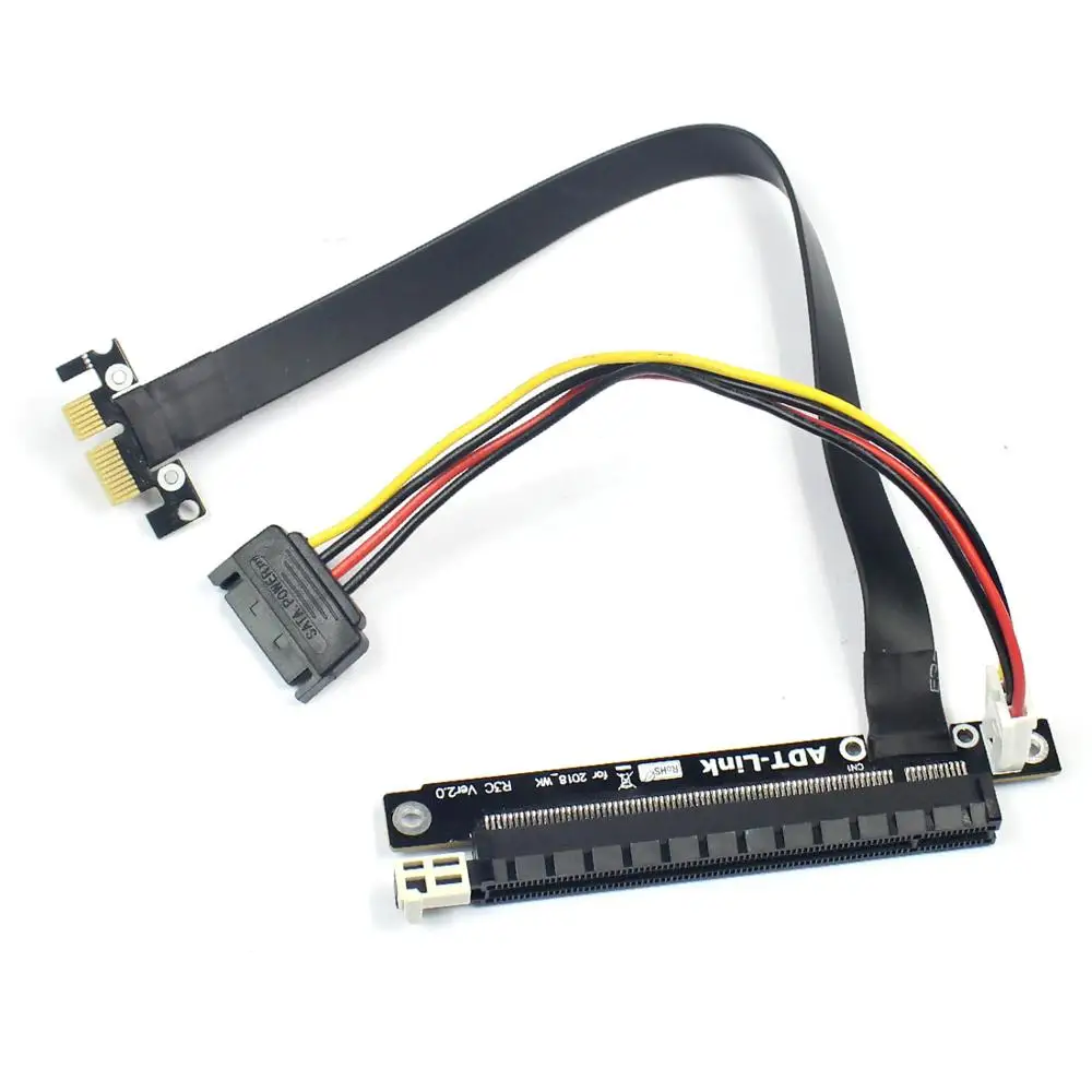 Pcie pci express 1x 16x gen 3 0 PCIe x1 x16 расширитель адаптер перемычка для BTC добычи GPU