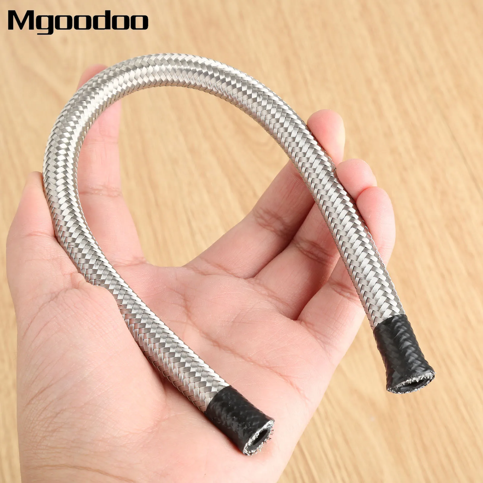 Mgoodoo AN4 (5.0mm) Braided Stainless Steel Fuel Hose Oil Line Hose Universal 1000 Working PSI