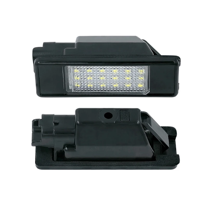 2Pcs No Error LED Number License Plate Lights Lamp Car Accessories For Citroen C