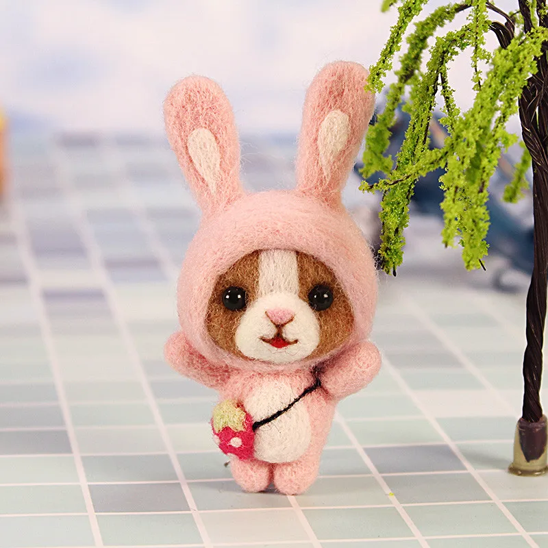 DIY иголка для рукоделия из валяной Животные ручной работы 12 китайских моторных