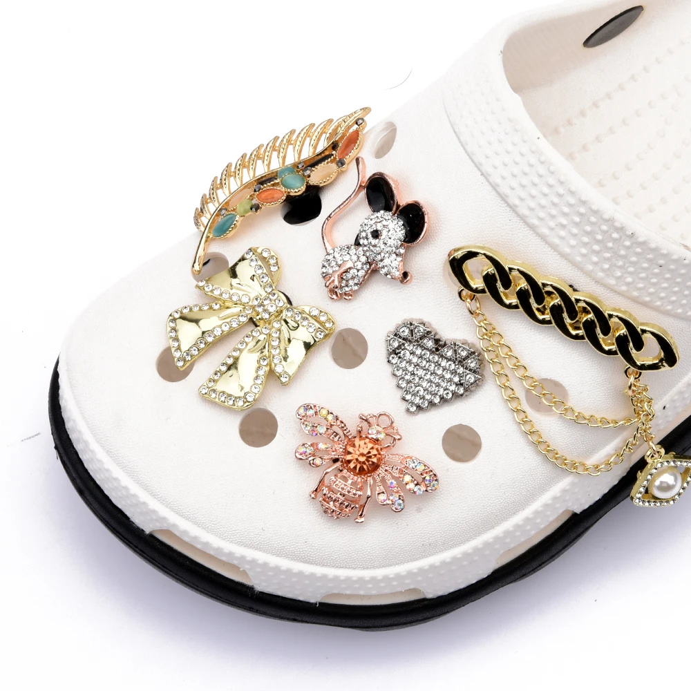 Rhinestone Shinny Accessories Bling Charms Croc Shoes Rhinestone