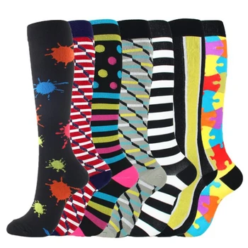 

Men Women Compression Stockings Fit For Sports Compression Socks For Anti Fatigue Pain Relief Knee Prevent Varicose Veins Socks