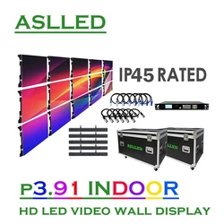 Painéis de led para all, alta qualidade, 1.5m x 2.5m, painéis de 500x500mm, tela de led hd p3.91mm, 15 peças com todos os acessórios