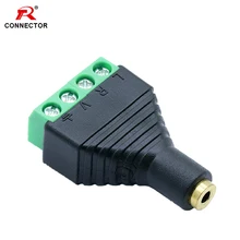 1 шт. 4 полюса 2,5 мм гнездо AV Balun Разъем, 2,5 мм разъем для AV Винтовые клеммы