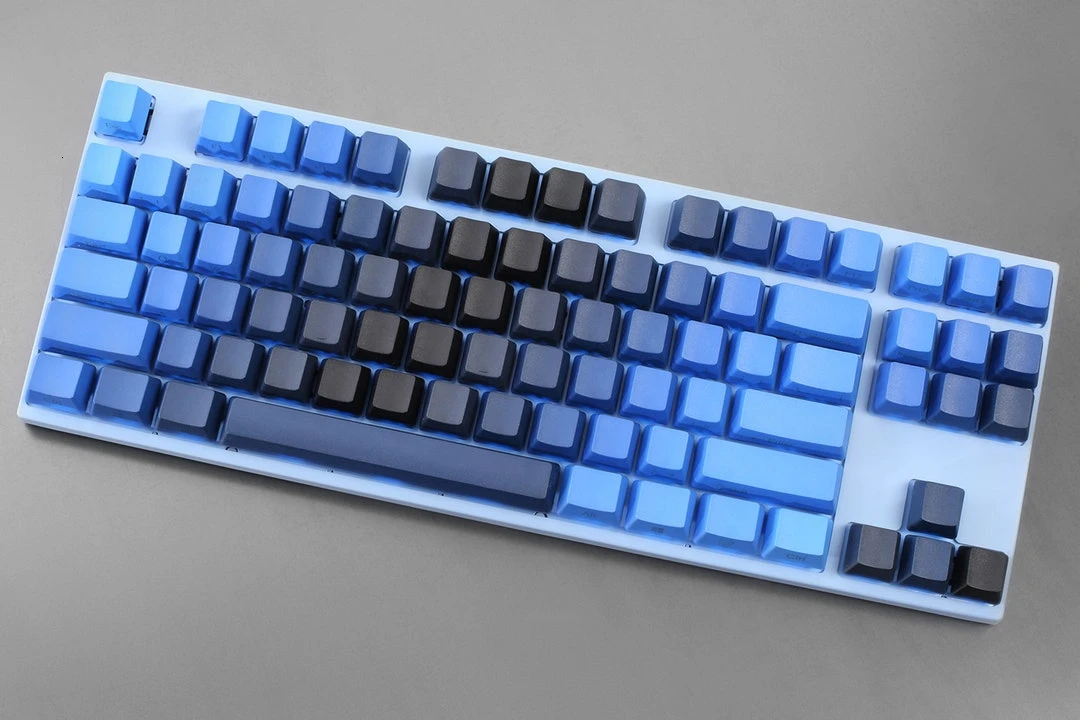 Полночь градиент PBT краситель-субкровать 104 KEYCAPS набор OEM профиль толстый PBT совместим с переключателями Cherry MX и сопутствующими клонами