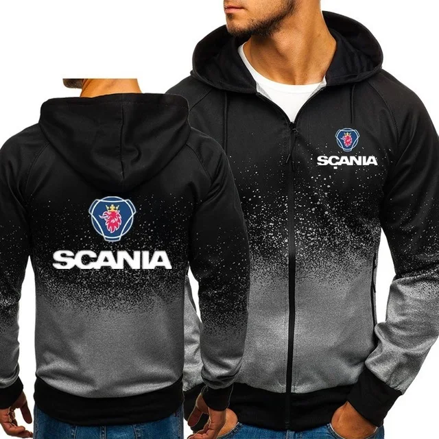 Хлопковая куртка с логотипом SCANIA, худи с 3D рисунком, пальто, пуловер на молнии, пальто с градиентом, толстовки, верхняя одежда u