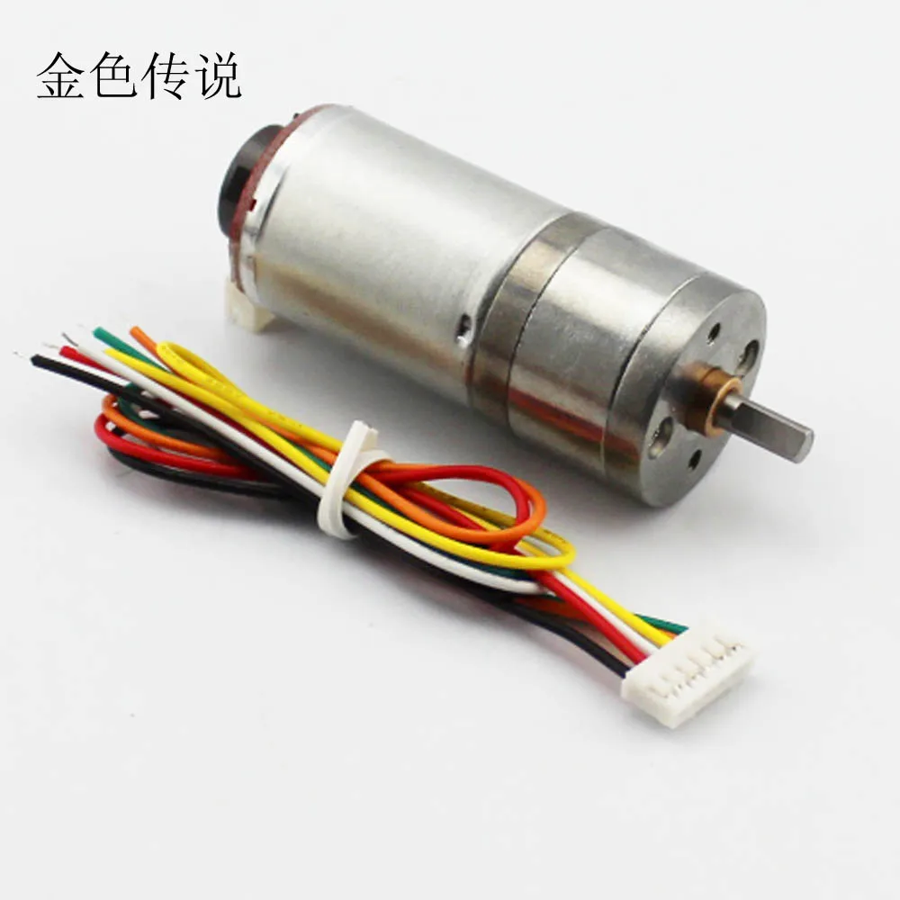 

Encoder 25GA speed measuring gear motor (6/12V) with code wheel high power torque balance car motor