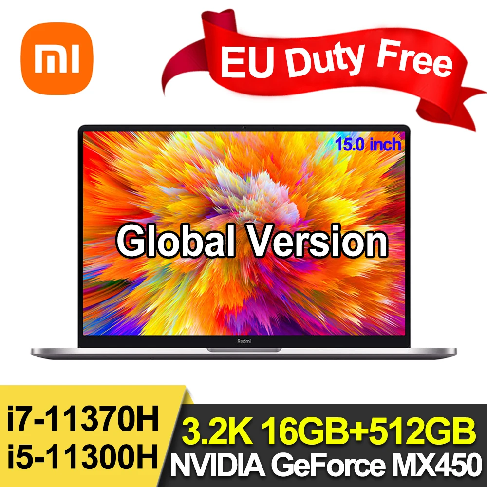 Новый ультратонкий ноутбук Xiaomi RedmiBook Pro15 15 6-дюймовый экран 3 2 K 11 ярких планшетов 16