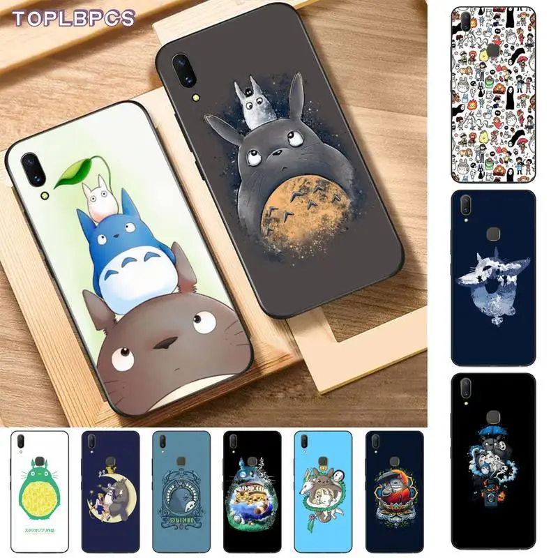 TOPLBPCS Totoro Spirited Away аниме ghiсот Миядзаки Kaonashi чехол для телефона Vivo Y91C 31 53 19 11 17 81 55 66 69
