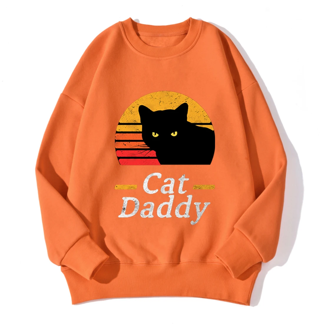 

Cat Daddy Print Hoodies Sweatshirts 2020 Female New Autumn Winter Fleece Warm Pullover Tracksuits Women Fashion Cute Streetwear