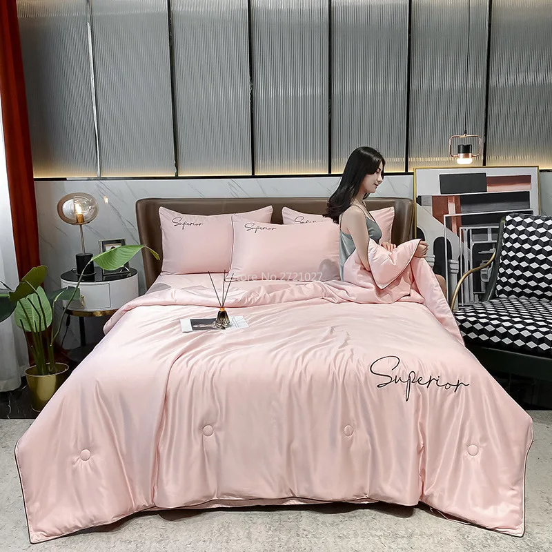 

Cool Summer Quilt Washable Air-conditioning Quilt Four-piece Summer Quilt for Two People