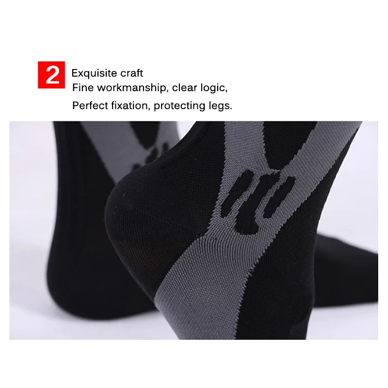 Compression Socks Sports Elastic Breathable Comfortable Non-Slip Outdoor Cycling Climbing Skiing Equipments Men Women Long Socks