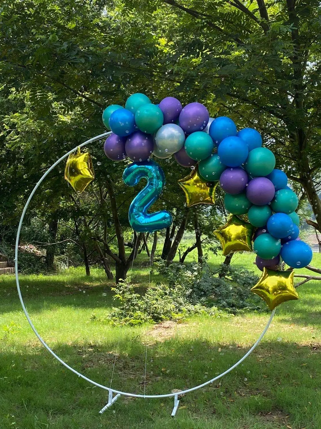 2 м. 5 м круглая АРКА из кованого железа свадьба круглый фон стенд Арка день