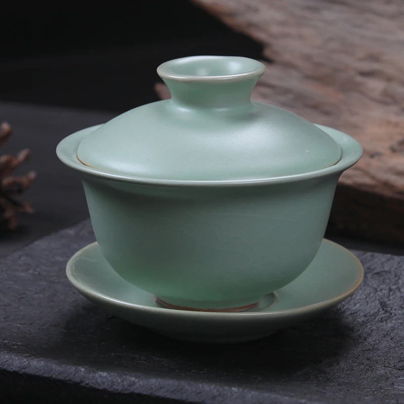 Чайный сервиз [GRANDNESS] Φ Set Ruyao Gaiwan Celadon Gongfu Tureen чашка чаша 120 мл чайный русская печь |