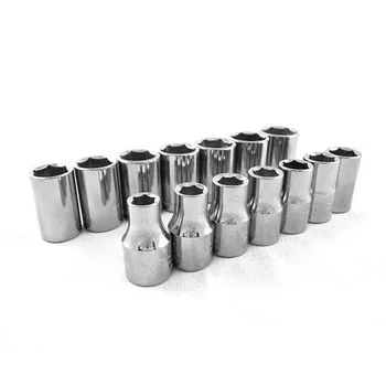 

14pc 1/2inch Metric 6pt Shallow Sockets Set Hand Tools 9-22mm Tools Drive High-quality Materials
