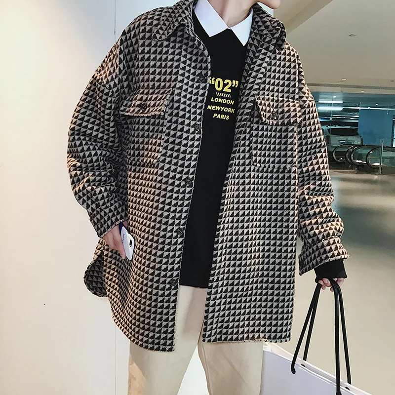 Мужская Осенняя свободная Корейская версия дикого тренда Повседневная Толстая куртка с длинными рукавами большой размер уличная одежда
