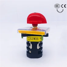 Selector Cam switch 3 phases position Multi-step 25A Changeover rotary switch big plate Reverse and forward high-speed swithing 4 position rotary switch 380v 20a 2 phases electric motor selector control cam switch manufacturing hz5b 20 2 red handle