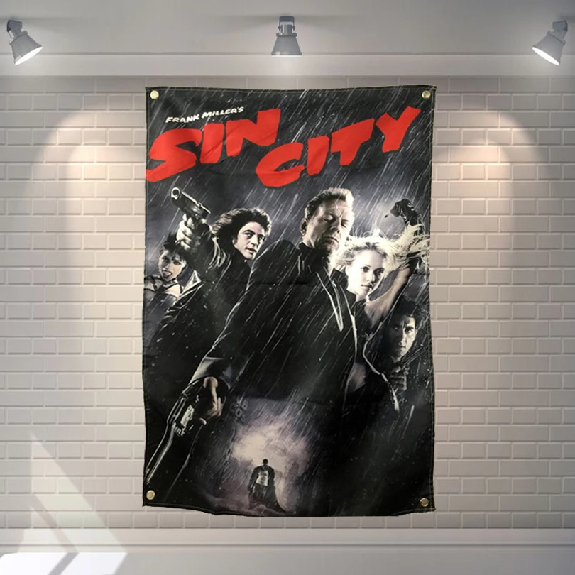 Постер фильма Sin City баннеры тема бара кафе гостиницы настенное украшение