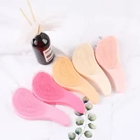 1 sztuk Hot magiczny uchwyt grzebień anty statyczna masująca szczotka do włosów Tangle Detangle prysznic masaż szczotka do włosów grzebień urządzenie do stylizacji włosów 4
