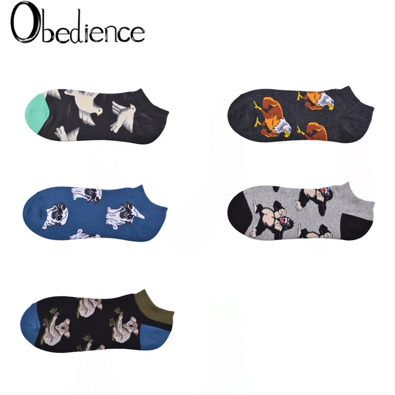 

2019 New street fashion female socks Pop-Up street animal astronaut cactus creative element cotton breathable socks women sox