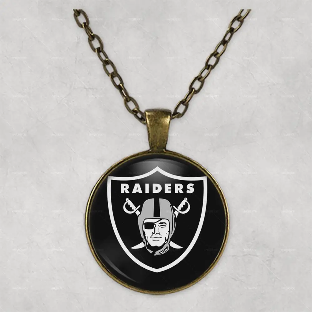 Ожерелье с фото кулоном Окленд Raiders подарок на день рождения матери симпатичная
