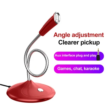 

Omnidirectional Pickup Condenser Business Conference Home Studio USB Microphone Adjustable Gooseneck For Computer Stereo Record