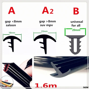 

car Rubber 1.6m Soundproof Windshield Sealing Strip Dashboard for Chevrolet Trailblazer Onix Tru Orlando Code Captiva Aveo Sail