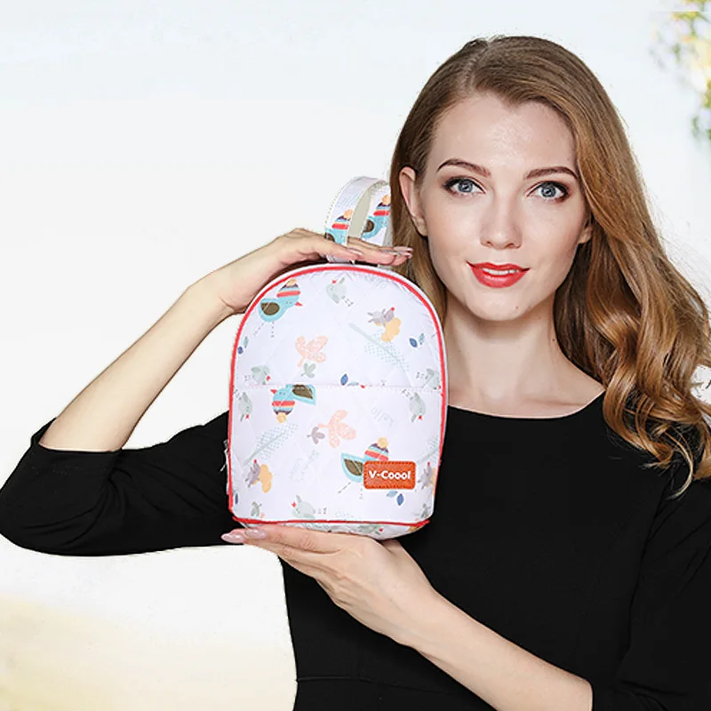 

V-Coool Manufacturers Direct Wholesale Double Feeding Bottle Insulated Bag Infant Nursing Thermal Bag Ice Pack Breast Milk Fresh