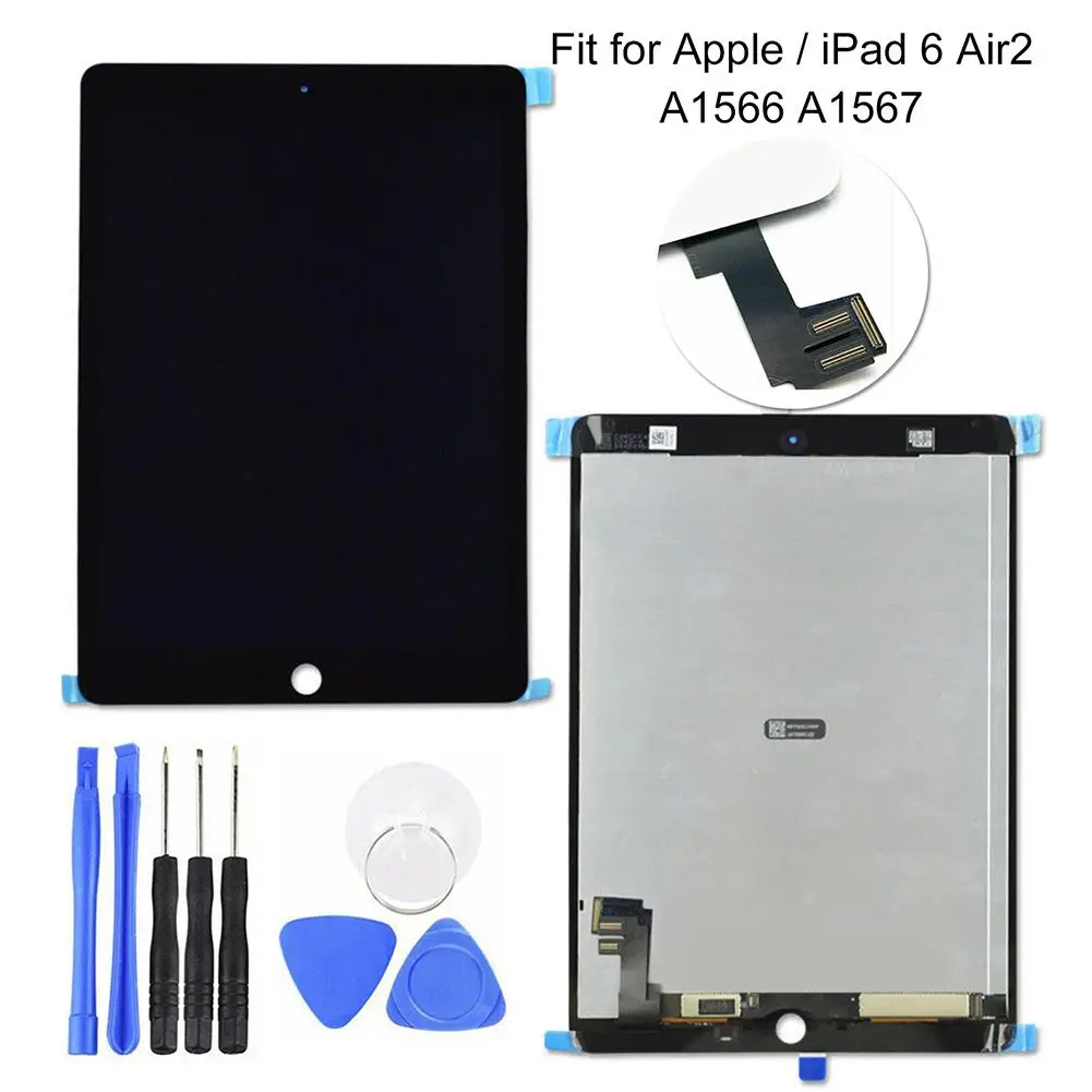 

LCD Display Touch Screen Digitizer Assembly Parts for iPad 6 Air2 A1566 A1567
