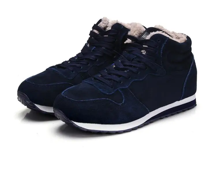 Cotton Men Boots Winter Shoes Plus Size  Ankle Boots Warm Fur Mens Winter Sneakers Winter Plush Mens Shoes Winter Snow Boots