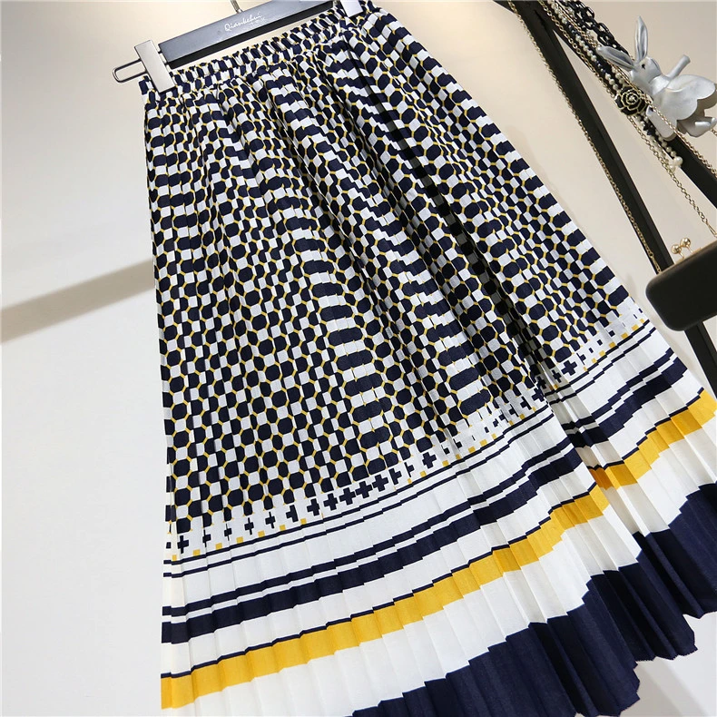 mini skirt Women Summer Floral Pleated Boho Skirts Womens Clothes Korean High Waist Skirt 2020 Fashion Ladies QKH260 KJ5974 nike tennis skirt