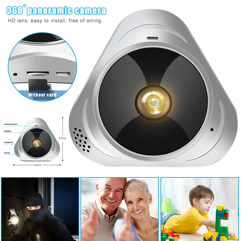 Panoramic Camera 360 Degree Rotating Smart Home HD Camera Wireless Network Camera NC99 Panoramic Camera 360 Degree Rotating Smart Home HD Camera Wireless Network Camera NC99