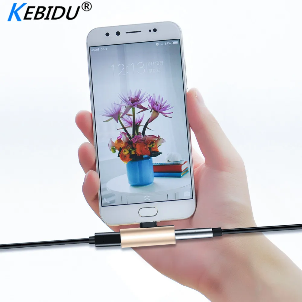 Kebidu 2 в 1 type C до 3,5 мм гарнитура разъем для наушников зарядный конвертер usb type-C аудио адаптер для телефонов Xiaomi huawei mate