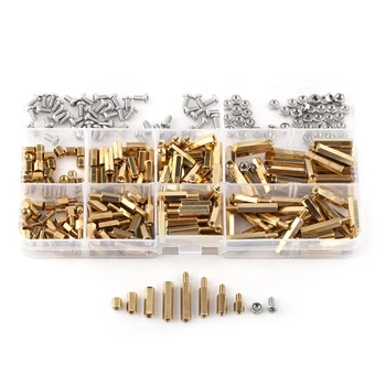 

300x Models M2/m3 Brass Hex Column Standoff Spacer Screw Nut Assortment Kit Box