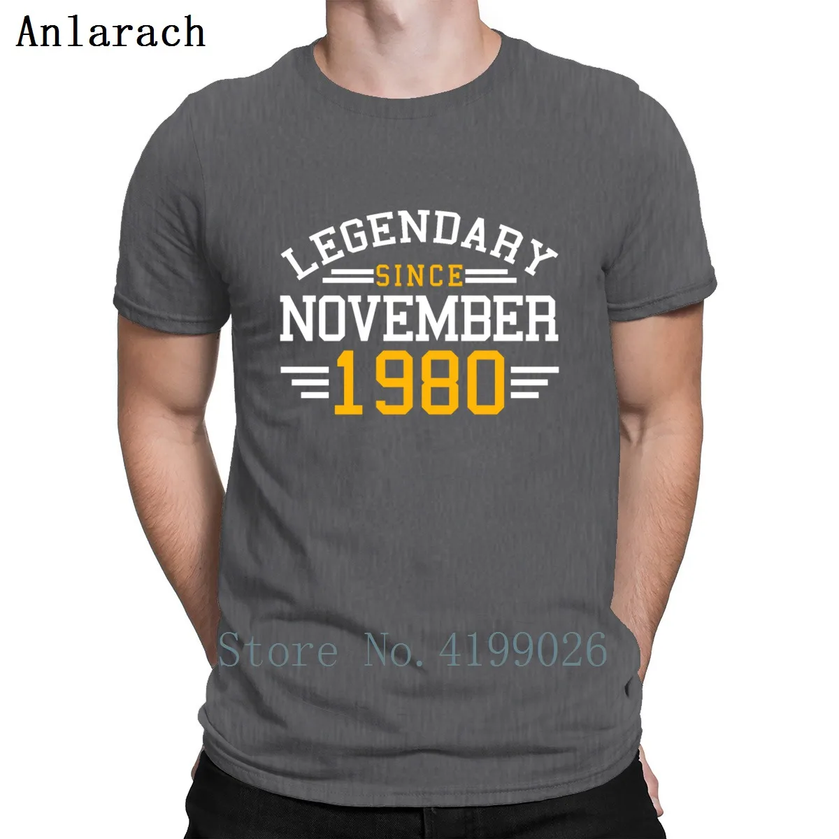 November 1980 футболка на день рождения летняя Оригинальная одежда для фитнеса хлопковая Базовая футболка с принтом
