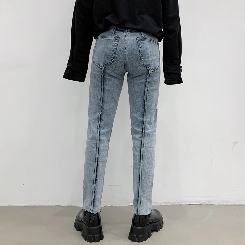 Темные зимние узкие джинсы с S-XXL! Высококачественные Стрейчевые джинсы для мужчин