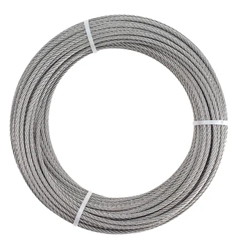 

1/8 Inch T316 Marin Grade Stainless Steel Aircraft Wire Rope Cable for Railing, Decking, DIY Balustrade