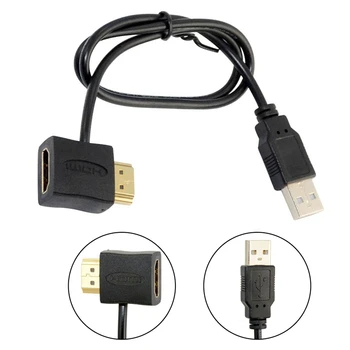 

Computer Cable 1080P USB 2.0 HDMI Male To Female Adapter Extender Power Supply Connector Cable for HDTV Male Cable