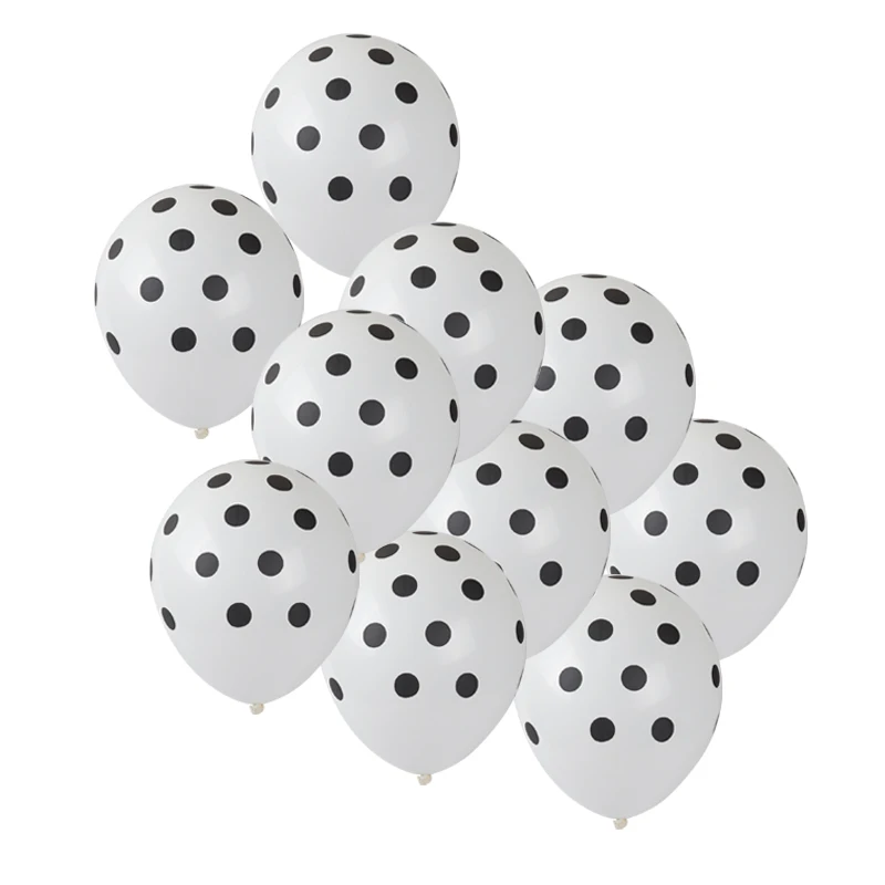 10pcs/set Polka Dot Latex Helium Spotty Balloons Quality Birthday/Wedding O6F6 