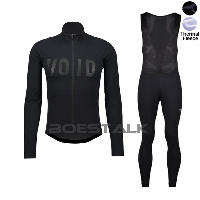 VOID team pro cycling suit long sleeve bicycle jersey winter fleece set bike clothing men maglia ciclismo uomo cycliste conjunto - Цвет: suits