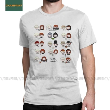 

Men's T-Shirt TIC Good Omens Fun Cotton Tees Short Sleeve Crowley Tops Aziraphale Ineffable Go David Tennant Angel T Shirts