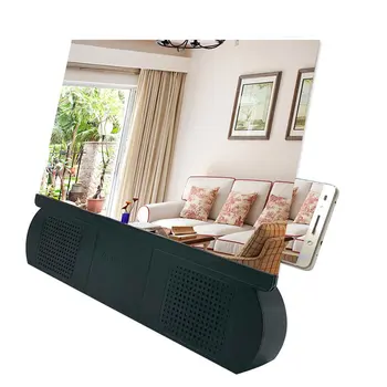 

12inch 3D Screen Magnifier with Bluetooth Speaker Movies Amplifier for IOS Android Phones Plastic ---