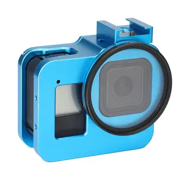 

Metal Frame Protective Case Set For GoPro 8 Sports Camera Shell 52MM UV Filter Aluminum Alloy Rabbit Cage Cover For GoPro 8