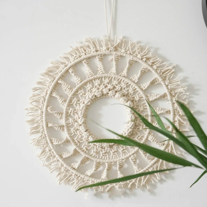 Download Macrame Round Circle Mandala In 100 Pure Cotton Tapestry Wall Hanging Boho Tapestry Wall Decoration Macrame Wall Hanging Tapestry Aliexpress
