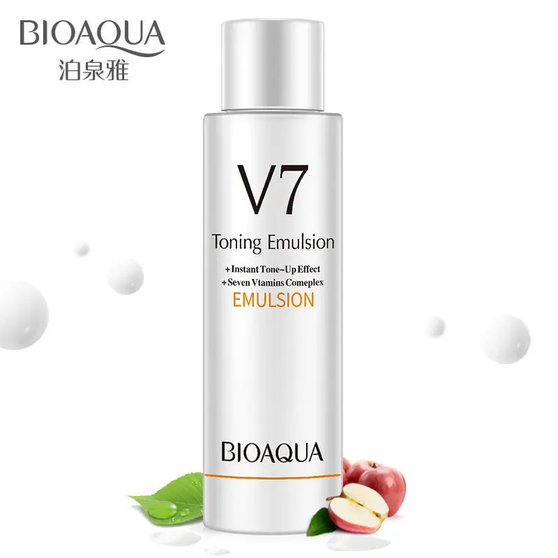 Bioaqua V7 Тонизирующая эмульсия эффект мгновенного увеличения семь втаминов Увлажняющая эмульсия для лица питательная контроль масла Уход за кожей лица