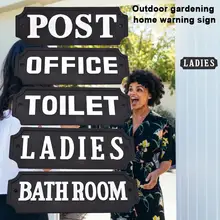 Наружный садовый Предупреждение ющий знак фермерский дом из нержавеющей стали Декор знак безопасности 6,3x2,16 дюймов