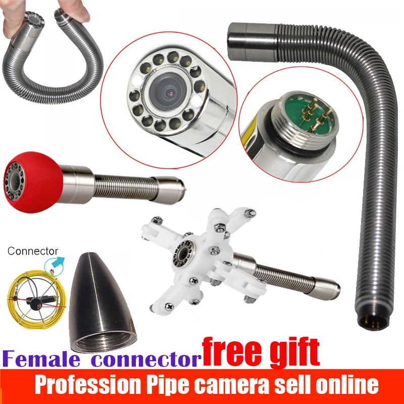 90 degree Water Sewer Drain Pipe Wall Inspection Camera
